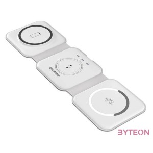 Choetech T588-F 3in1 Magnetic Wireless Charger 15W (white)