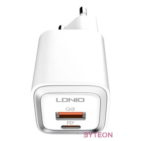 LDNIO A2318M USB, USB-C Wall charger  USB-C - Lightning Cable