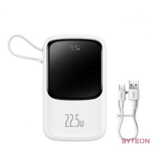 Powerbank Baseus Qpow PRO with cable, 10000mAh, 22.5W (White)