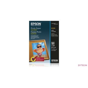 Epson Glossy Photo Paper [13x18cm, 200g, Fényes, 50db]