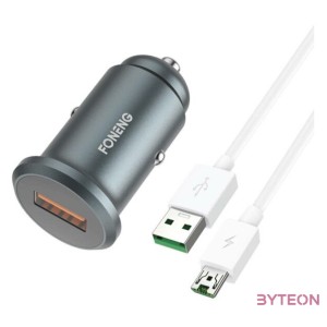Mini car GSM charger kit Foneng C15 4A micro USB (metal)
