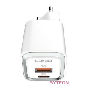 LDNIO A2318M USB, USB-C Wall charger  USB-C - Lightning Cable