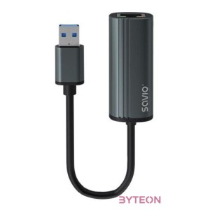 Savio AK-55 USB-A apa - RJ45 anya Adapter