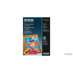 Epson Glossy Photo Paper [13x18cm, 200g, Fényes, 50db]