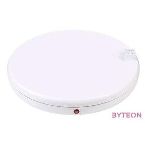 Rotating display stand Puluz with power socket 45 cm (white)