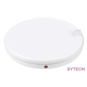 Rotating display stand Puluz with power socket 45 cm (white)