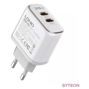 LDNIO A2528M 2USB-C for Apple Wall charger  USB-C - Lightning Cable