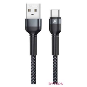 Cable USB-C Remax Jany Alloy, 1m, 2.4A (black)
