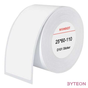 Thermal labels Niimbot stickers 25x60 mm, 110 pcs (White)