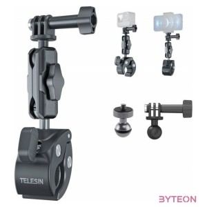 TELESIN Universal Handlebar Tube Clamp Mount for action cameras and smartphones (plastic) GP-HBM-003