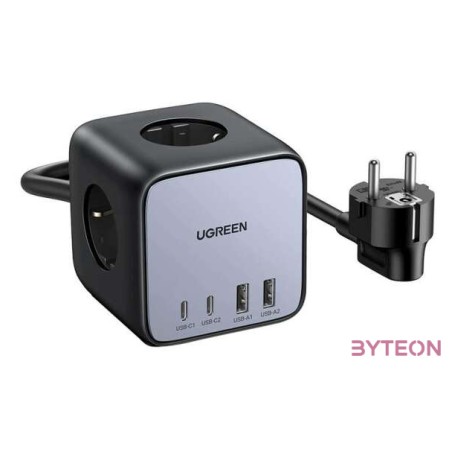 Power Strip Cube EU UGREEN CD268, 65W, 1.8m (black)