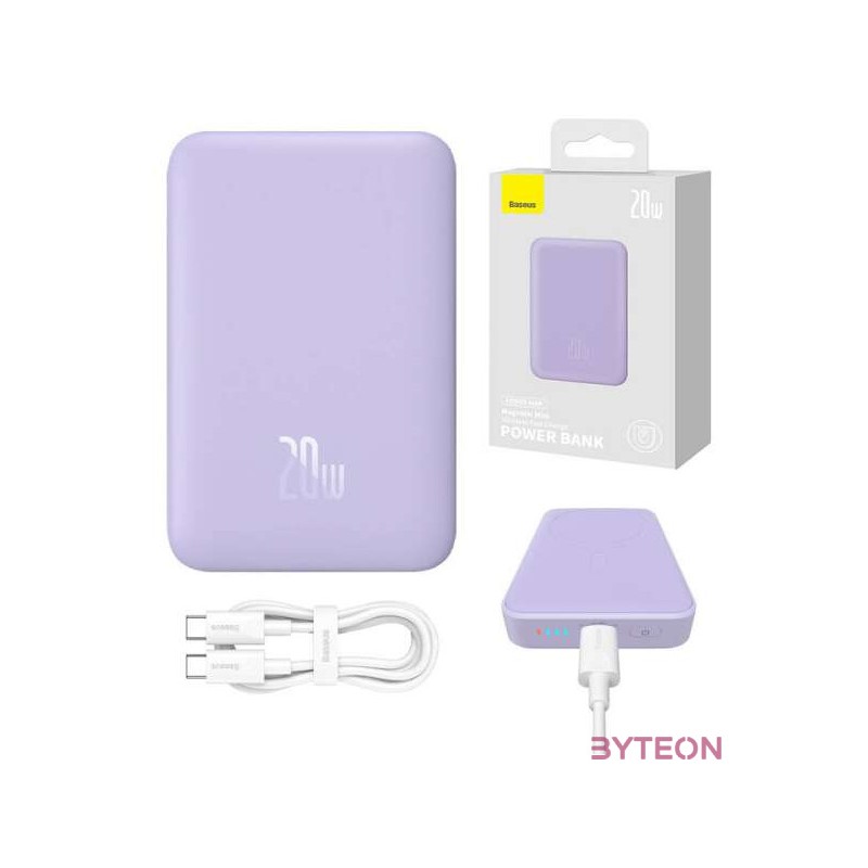Powerbank Baseus Magnetic Mini 10000mAh 20W (purple)
