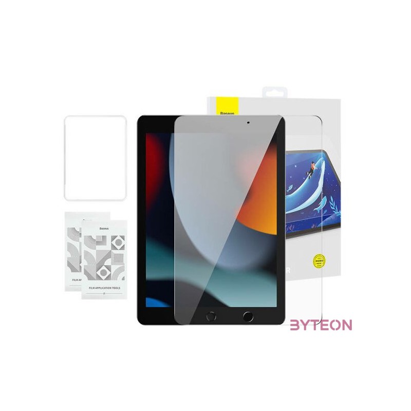 Tempered Glass Baseus Crystal 0.3 mm for iPad Pro,Air3, 10,2 iPad 7,8,9 (2szt.)  cleaning kit