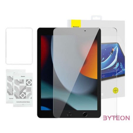 Tempered Glass Baseus Crystal 0.3 mm for iPad Pro,Air3, 10,2 iPad 7,8,9 (2szt.)  cleaning kit