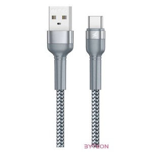 Cable USB-C Remax Jany Alloy, 1m, 2.4A (silver)