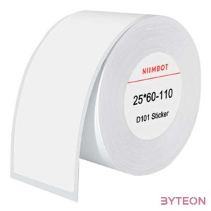 Thermal labels Niimbot stickers 25x60 mm, 110 pcs (White)