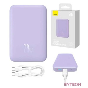 Powerbank Baseus Magnetic Mini 10000mAh 20W (purple)