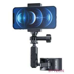 TELESIN Universal Handlebar Tube Clamp Mount for action cameras and smartphones (plastic) GP-HBM-003