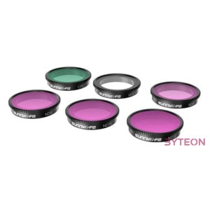 Set of 6 filters MCUVCPLND4ND8ND16ND32 Sunnylife for Insta360 GO 3,2