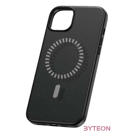 Magnetic Phone Case for iPhone 15 Plus Baseus Fauxther Series (Black)
