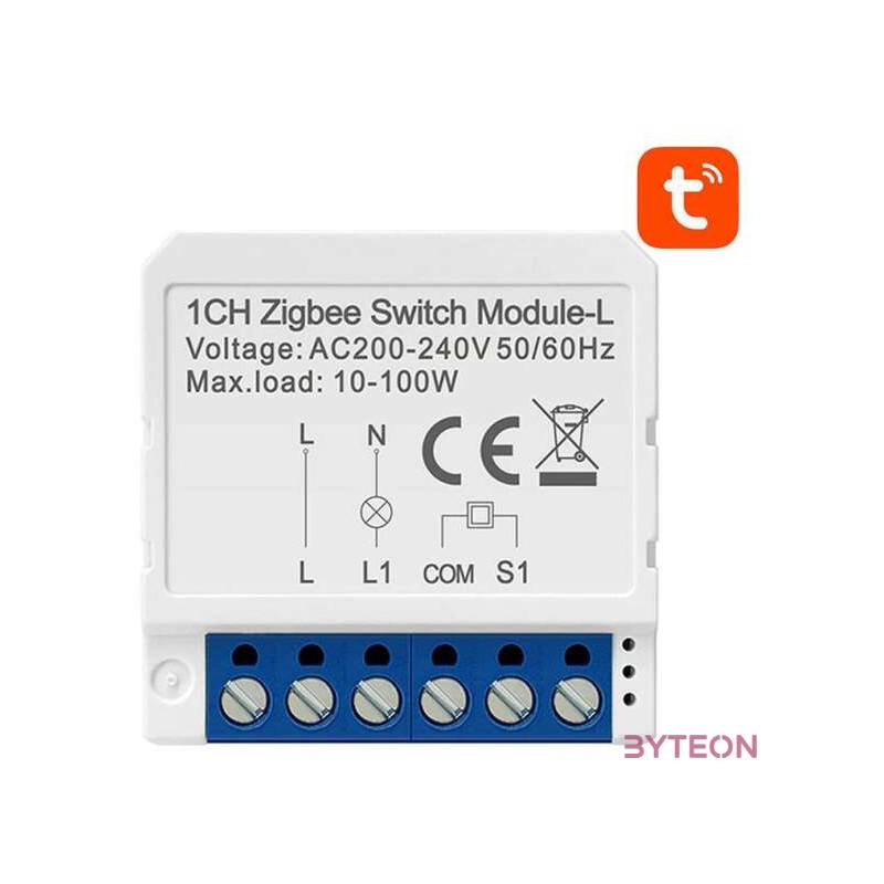 Smart Switch Module ZigBee Avatto LZWSM16-W1 No Neutral TUYA