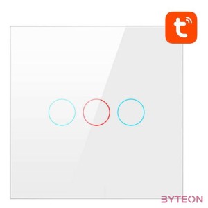 Smart Light Switch WiFi Avatto TS02-EU-W3 3 Way TUYA (white)