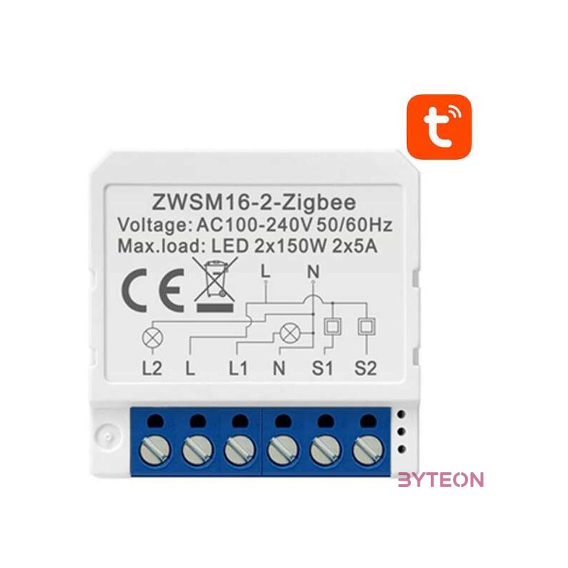 Smart Switch Module ZigBee Avatto ZWSM16-W2 TUYA