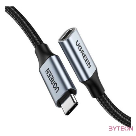 Hosszabbító USB-C 3.1 Gen2 UGREEN US372 kábel, 4K, 100W, 1m (fekete)