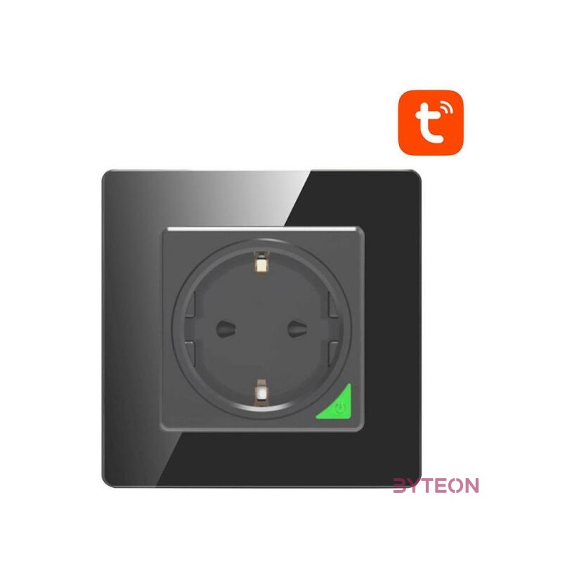 Smart WiFi Wall Socket Avatto N-WOT10-EU-B TUYA (black)