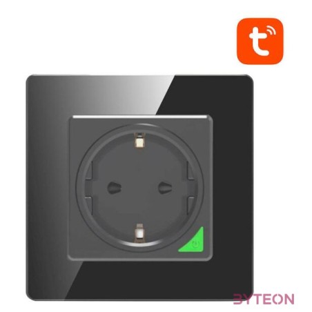 Smart WiFi Wall Socket Avatto N-WOT10-EU-B TUYA (black)