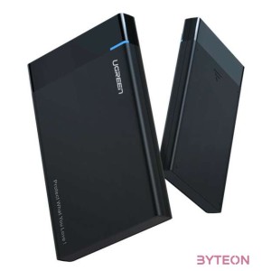 UGREEN US221 2,5 HDD , SSD külső ház, SATA 3.0, USB-C, 50 cm (fekete)