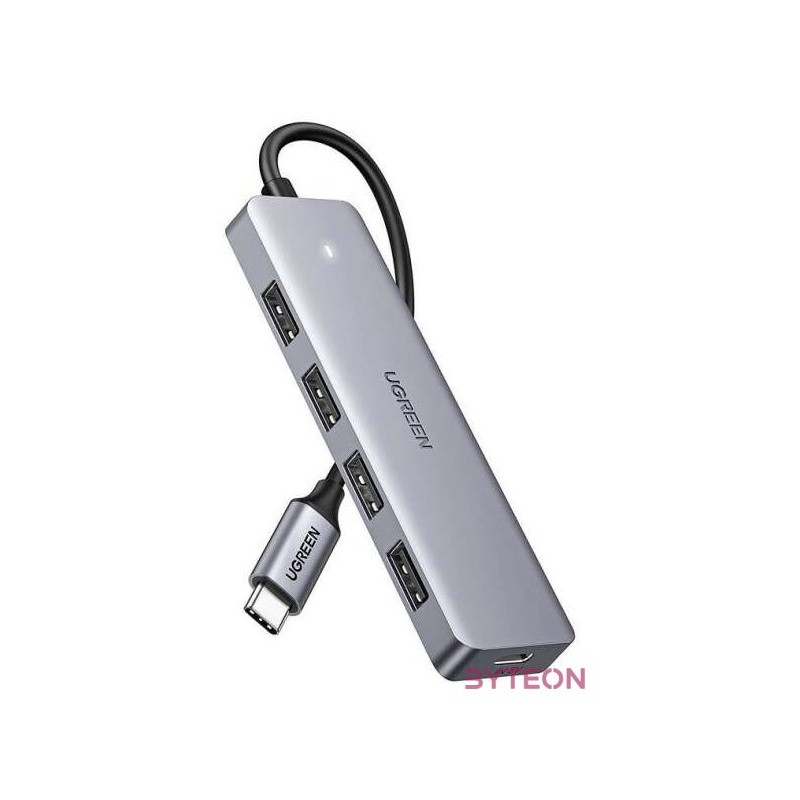 UGREEN 4 az 1-ben hub adapter USB-C - 4x USB 3.0  USB-C (szürke)