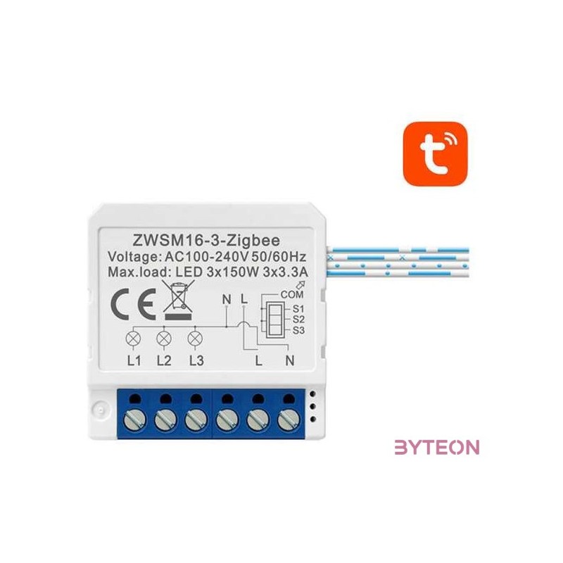 Smart Switch Module ZigBee Avatto ZWSM16-W3 TUYA