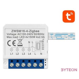 Smart Switch Module ZigBee Avatto ZWSM16-W4 TUYA