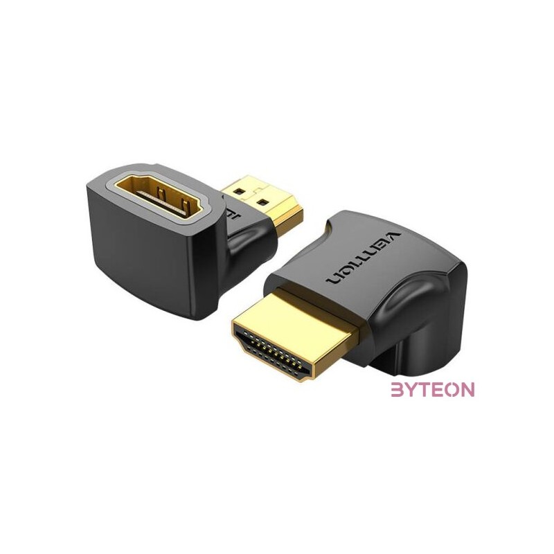HDMI 90 degree Adapter Vention 4K 60Hz, AIOB0-2 (Black) 2pcs
