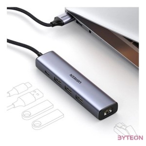 Ugreen 3x USB 3.0  RJ45  USB-C