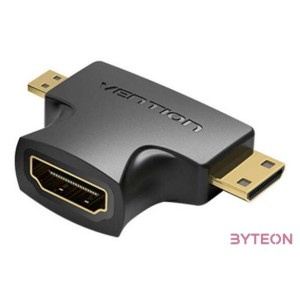 HDMI - Mini,Micro HDMI Adapter 2in1 Vention AGFB0 (Black)