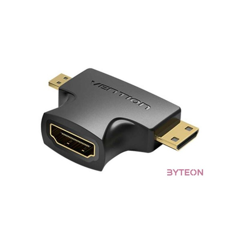 HDMI - Mini,Micro HDMI Adapter 2in1 Vention AGFB0 (Black)