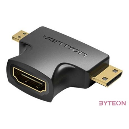 HDMI - Mini,Micro HDMI Adapter 2in1 Vention AGFB0 (Black)