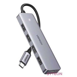 UGREEN 4 az 1-ben hub adapter USB-C - 4x USB 3.0  USB-C (szürke)
