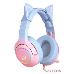 Gaming headphones ONIKUMA K9 Pink,Blue