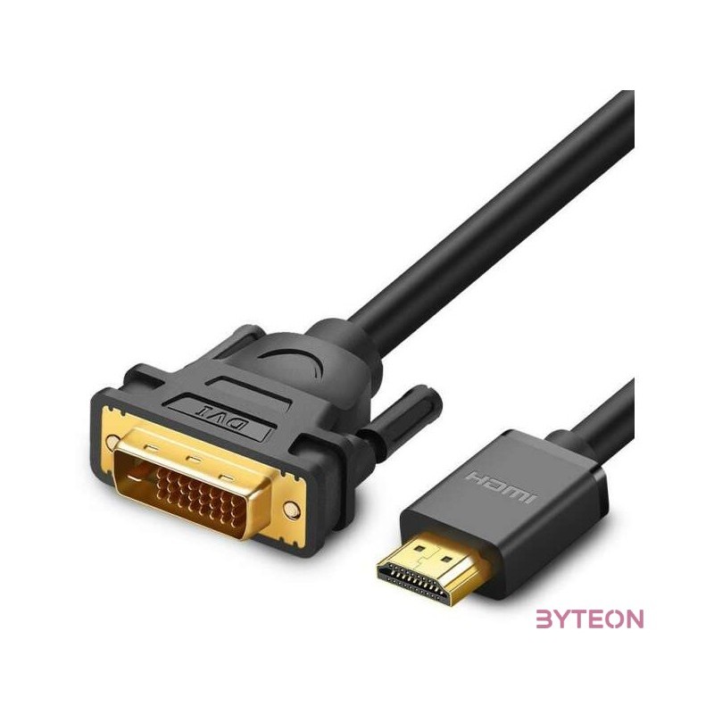 UGREEN HD106 HDMI - DVI kábel, 3m (fekete)