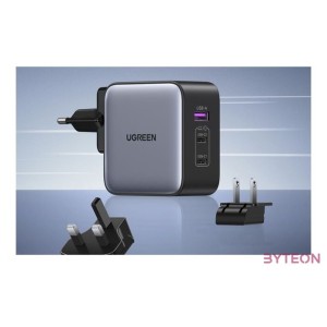 Ugreen Nexode Fali töltő, 2x USB-C  USB, 65W