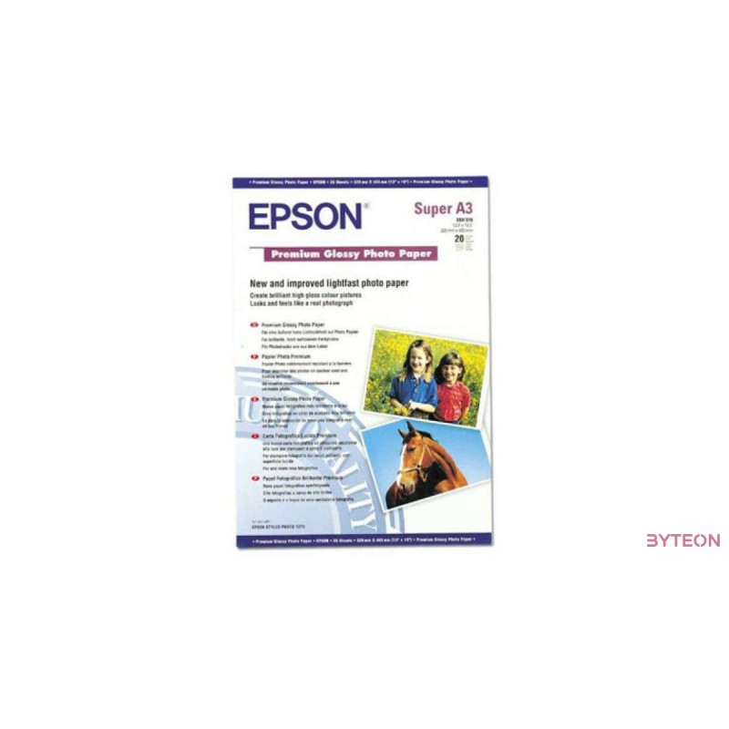 Epson Glossy Photo Paper (A3+, 255g, 20db)