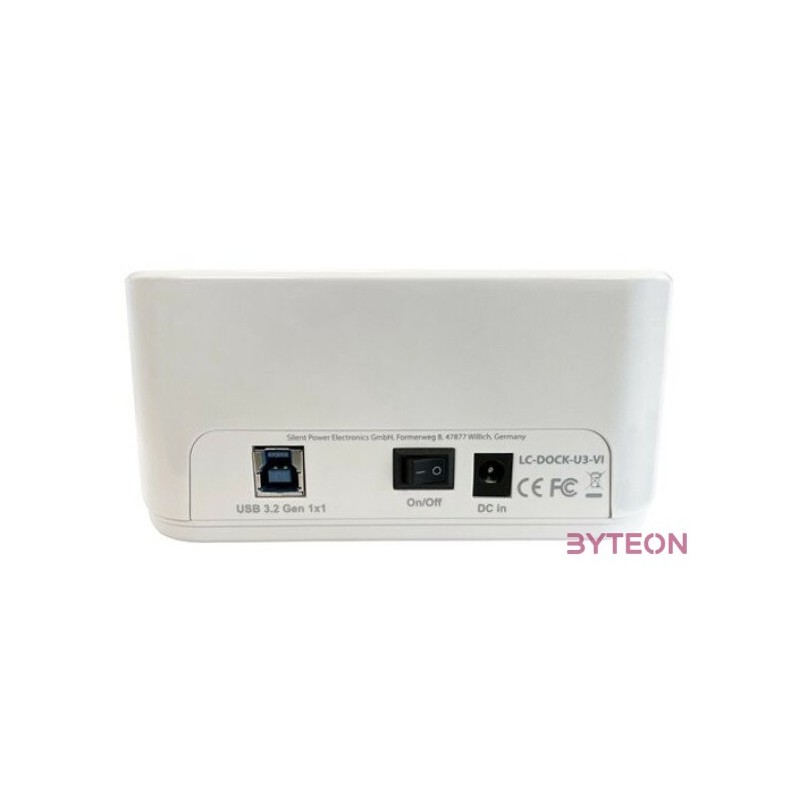 HDD dokkoló 2,5-3,5SATA,USB 3.2 LC Power LC-DOCK-U3-VI