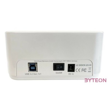 HDD dokkoló 2,5-3,5SATA,USB 3.2 LC Power LC-DOCK-U3-VI