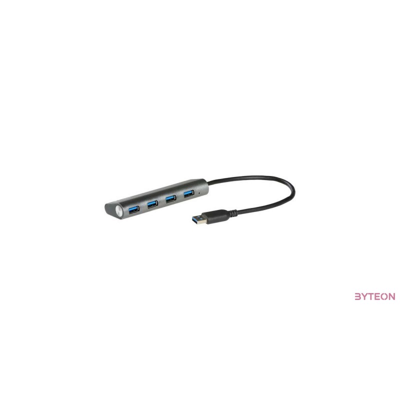 HUB i-tec Charging 4 port [USB3.0, Külső táp] - Metal