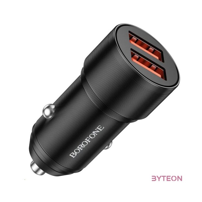 Autós töltő 2xUSB aljzattal 12W Borofone BZ19