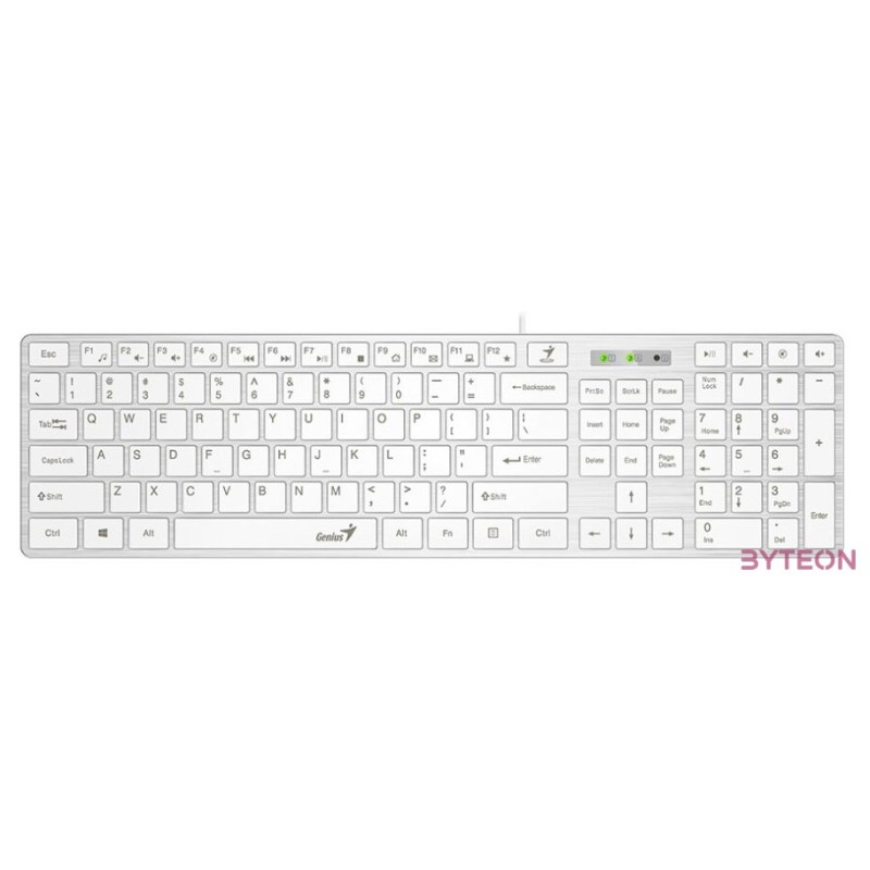 Genius SlimStar 126 USB fehér magyar billentyűzet