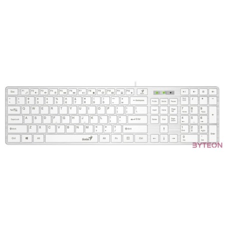 Genius SlimStar 126 USB fehér magyar billentyűzet